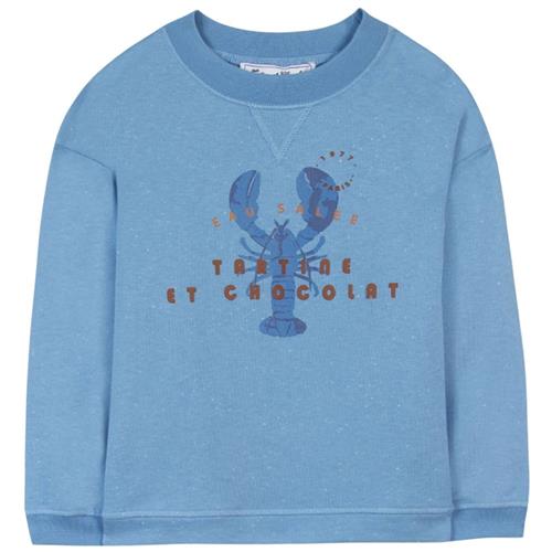 Tartine et Chocolat Sweatshirt Med Tryk Blå 1 Y  Blå  1 år  Drenge