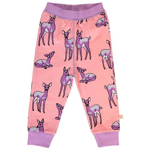 Småfolk Leggings for baby with deer  Bridal Rose 86 cm  Lyserød  86 cm  Piger