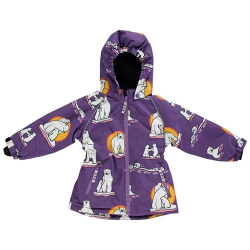 Småfolk Vinterjakke Polar Bears Purple Heart 2-3 Y  Lilla  2-3 år  Piger