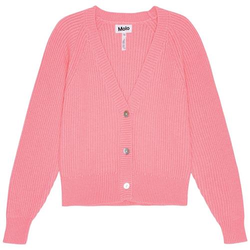 Molo Gilberta Cardigan Flamingo Plume 98/104 cm  Lyserød  98/104 cm  Piger
