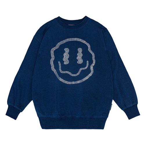 Molo GOTS Monti Sweatshirt Bling Smile 98 cm  Marineblå  98 cm  Drenge, Piger