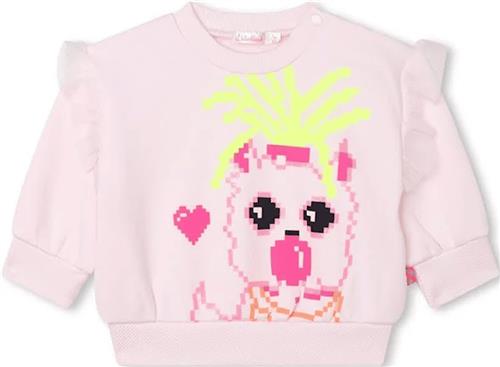 Billieblush Sweatshirt Med Tryk Lyserød 9 Months  Lyserød  9 måneder  Piger