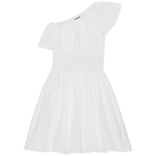 Molo GOTS Chloey Kjole Hvid 98/104 cm  Hvid  98/104 cm  Piger