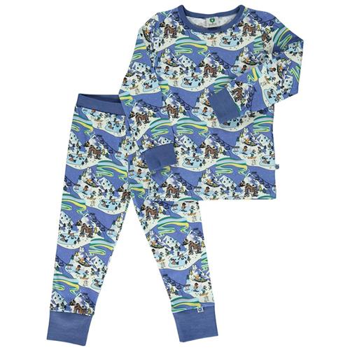 Småfolk Dreams Pyjama Federal Blue 3-4 Y  Blå  3-4 år  Drenge, Piger