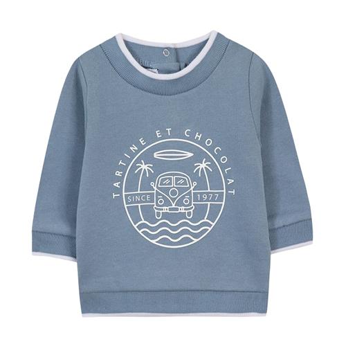 Tartine et Chocolat Sweatshirt Blueberry 9 months  Blå  9 måneder  Drenge