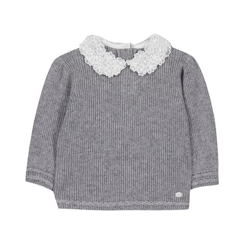 Tartine et Chocolat Uldtrøje Heather Grey 4 Y  Grå  4 år  Piger