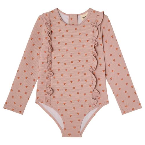 Buddy & Hope Alma UV-badedragt Apricot Hearts 86/92 cm  Lyserød Hjerter 86/92 cm  Piger