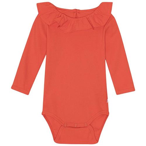 Molo GOTS Faye Babybody Red Clay 56 cm  Rød  56 cm  Piger