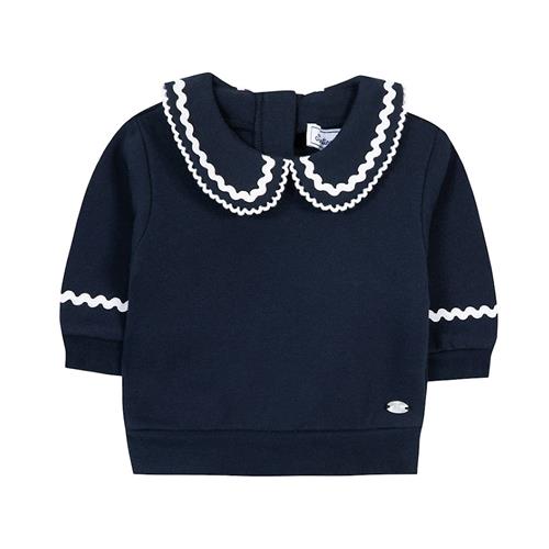 Tartine et Chocolat Sweatshirt i bomuldsblanding Navy 6 months  Marineblå  6 måneder  Piger