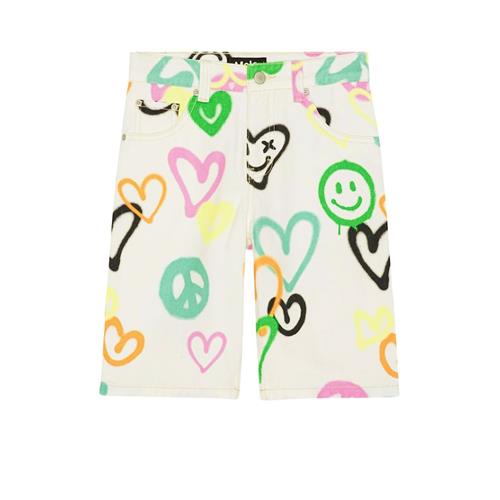 Molo Art Shorts Heart Colors 140 cm  Creme  140 cm  Drenge, Piger