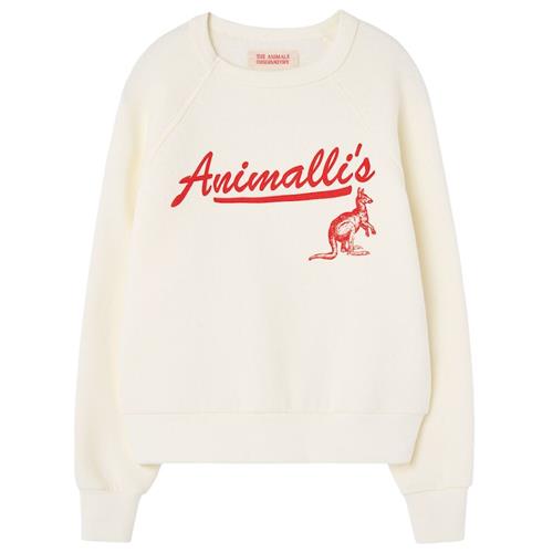 The Animals Observatory Shark Sweatshirt White 3 Y  Hvid  3 år  Drenge, Piger