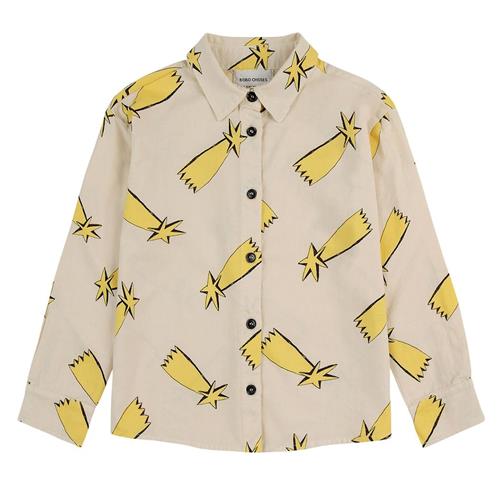 Bobo Choses Shooting Stars Skjorte Offwhite 4-5 Y  Hvid  4-5 år  Drenge
