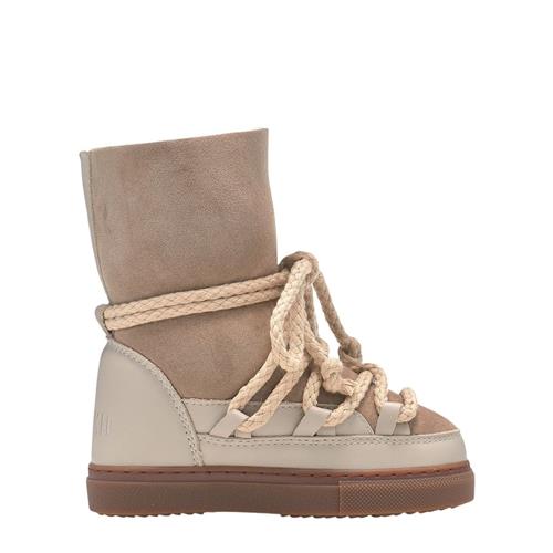 Inuikii Lambskin Cow Leather Snow Boots Beige 33 EU  Beige  33 EU  Piger