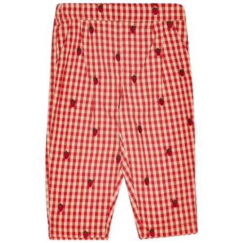 Flöss Molly Bukser Berry Gingham 140 cm  Rød  140 cm  Piger