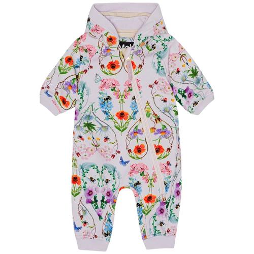 Molo Hill Softshell-overall Flower Hearts 80 cm  Creme  80 cm  Drenge, Piger