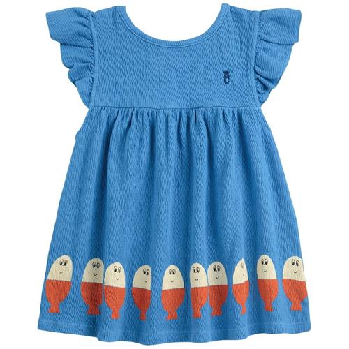 Bobo Choses Morning Egg Baby Kjole Med Flæser Blue 3 months  Blå  3 måneder  Drenge, Piger