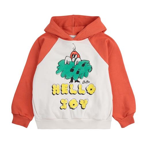 Bobo Choses Hello Joy Ranglan Hættetrøje Med Ærmer Multicolor 4-5 Y  Hvid  4-5 år  Drenge