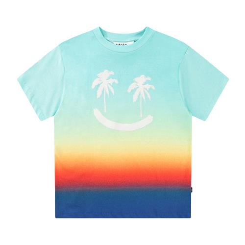 Molo Rodney T-Shirt Palm Smile 116 cm  Blå  116 cm  Drenge