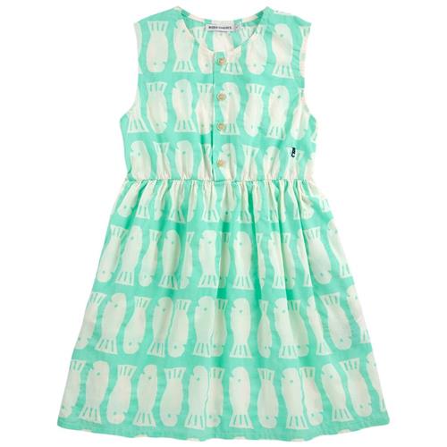 Bobo Choses Lucky Fish All Over Ærmeløs Kjole Light Green 2-3 Y  Grøn  2-3 år  Piger