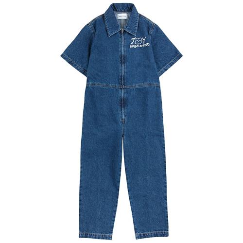 Bobo Choses Smiling Overall I Denim Blue 4-5 Y  Blå  4-5 år  Piger