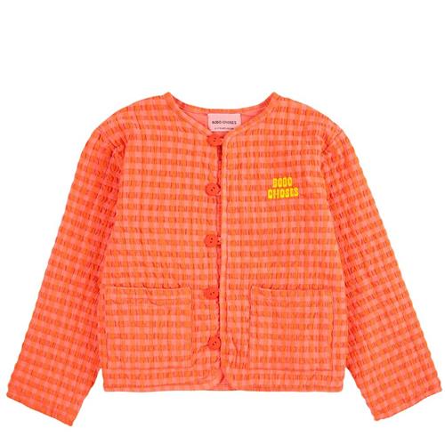 Bobo Choses Vichy Vatteret Jakke Orange 4-5 Y    4-5 år  Piger