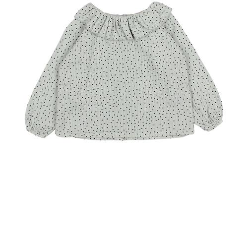 búho Prikket Bluse Eucalyptus 6 Months  Grå  6 måneder  Piger