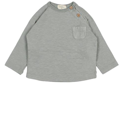 búho T-shirt Med Lomme Eucalyptus 6 Months  Grå  6 måneder  Drenge, Piger
