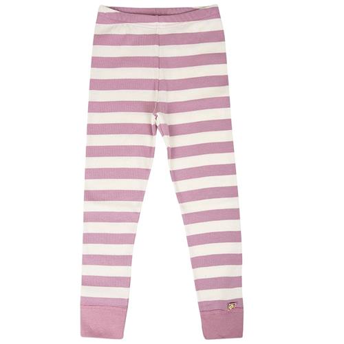 Katvig Stribede Leggings Lyserød 110 cm  Lyserød  110 cm  Piger