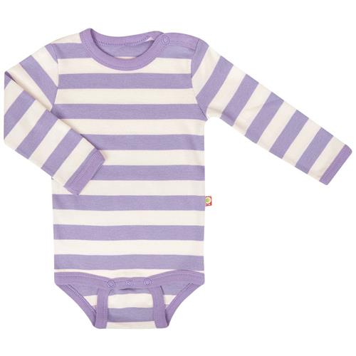 Katvig Stribet Babybody Lilla 80 cm  Lilla  80 cm  Drenge, Piger
