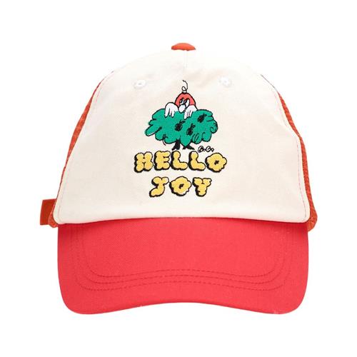 Bobo Choses Hello Joy Mesh Hætte Red 54 cm  Rød  54 cm  Drenge