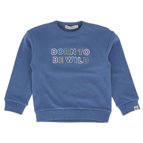 Gullkorn Born To Be Wild Sweater Blue Steel 134 cm  Blå  134 cm  Drenge, Piger