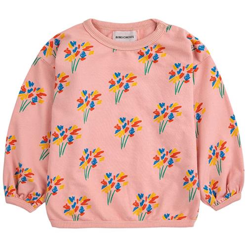 Bobo Choses Fireworks Mønstret Baby Sweatshirt Lyserød 6 Months  Lyserød  6 måneder  Piger