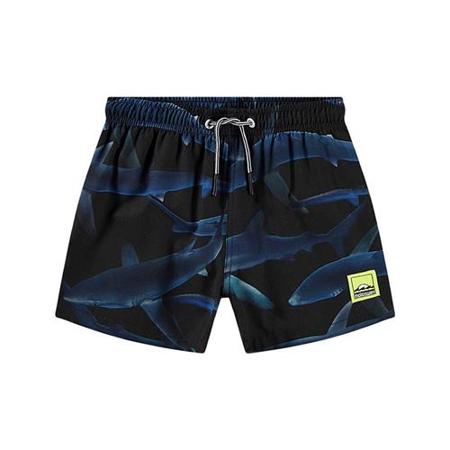 Molo Niko Board Shorts Midnight Sharks 122/128 cm  Marineblå  122/128 cm  Drenge, Piger