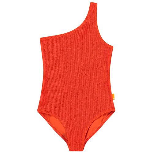 Molo Nai Solid Badedragt Strawberry Hot 116 cm  Rød  116 cm  Drenge, Piger