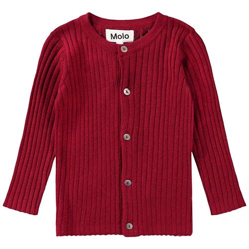 Molo Georgette Cardigan Velvety 74 cm  Rød  74 cm  Drenge, Piger