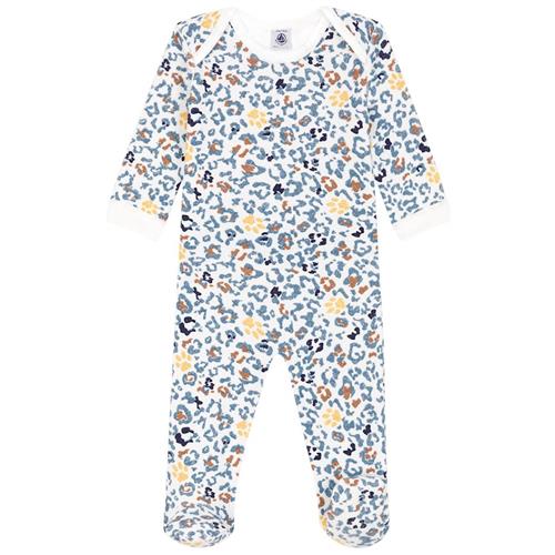 Petit Bateau Leopardmønstret Sparkedragt Cremefarvet 3 Months  Creme  3 måneder  Drenge, Piger