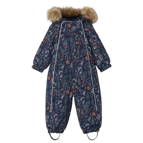 Kuling Val D'Isere Mønstret Flyverdragt Mighty Forest 80 cm  Marineblå  80 cm  Drenge, Piger