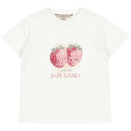 Konges Sløjd Era T-shirt Off White Jam 6 months  Hvid  6 måneder  Piger