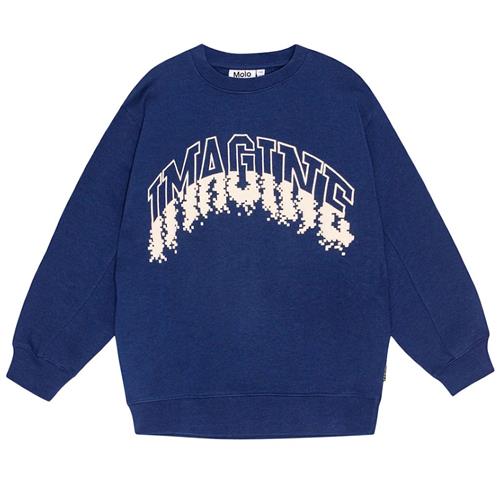 Molo Magni Sweatshirt Oceanic 98 cm  Marineblå  98 cm  Drenge