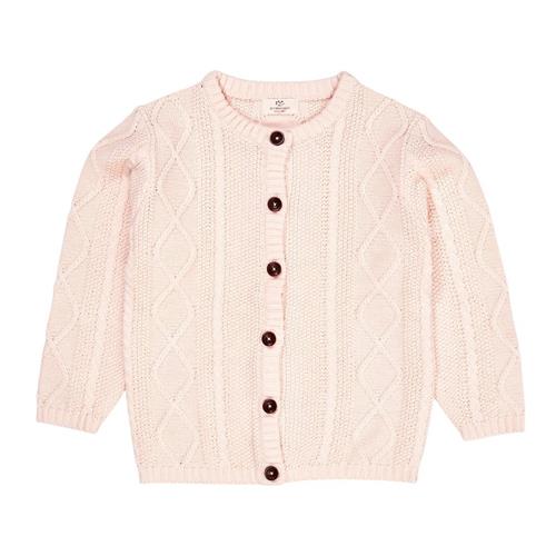 Copenhagen Colors Knitted Cardigan  Soft Pink 68 cm  Lyserød  68 cm  Piger
