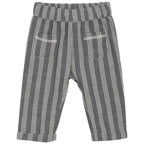 Minymo Stribet Babybukser Blue Nights 56 cm  Blå  56 cm  Drenge