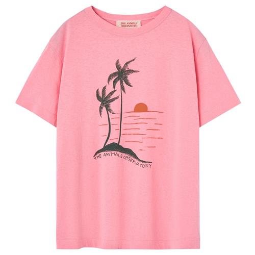 The Animals Observatory Big Rooster Kid T-shirt Pink 6 Y  Lyserød  6 år  Piger