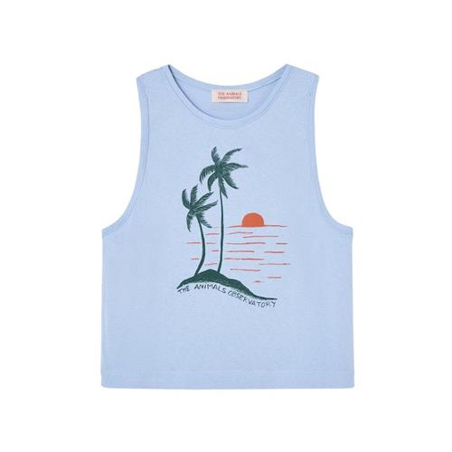 The Animals Observatory Frog Kid Tank Top Soft Blue 12 Y  Blå  12 år  Drenge, Piger