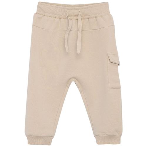 EnFant GOTS Joggingbukser Cement 56 cm  Beige  56 cm  Drenge
