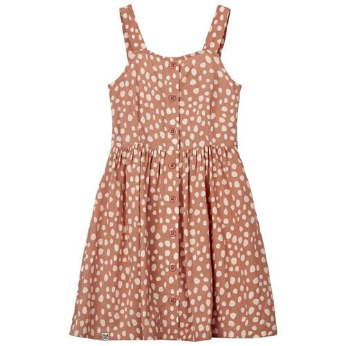 Liewood Zia Mønstret Kjole Leo Spots/Tuscany Rose 98 cm  Lyserød  98 cm  Piger
