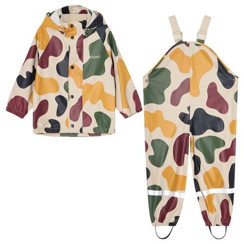 Kuling San Marino Uforet Regnsæt Graphic  74/80 cm Rain Creme  74/80 cm  Drenge, Piger