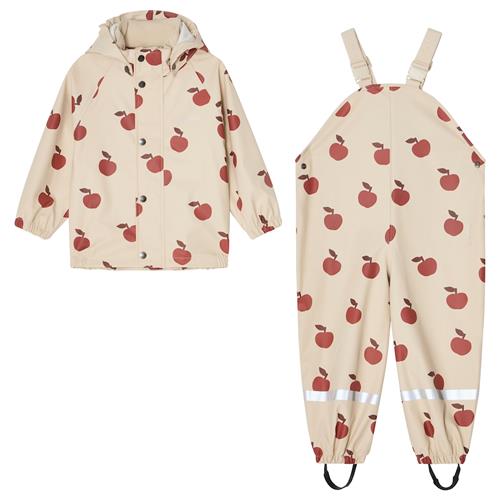Kuling San Marino Uforet Regnsæt Foggy White Big Apple  74/80 cm Rain Hvid  74/80 cm  Drenge, Piger