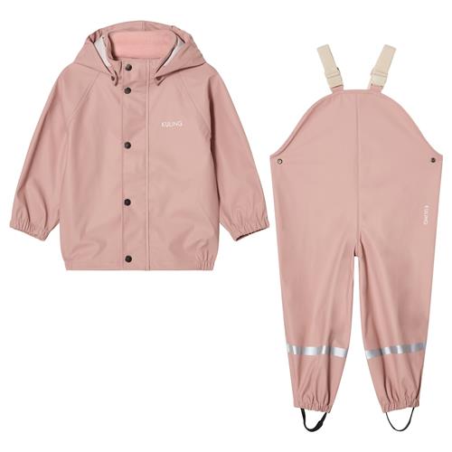 Kuling San Marino Uforet Regnsæt Woody Rose  122/128 cm Rain Lyserød  122/128 cm  Piger