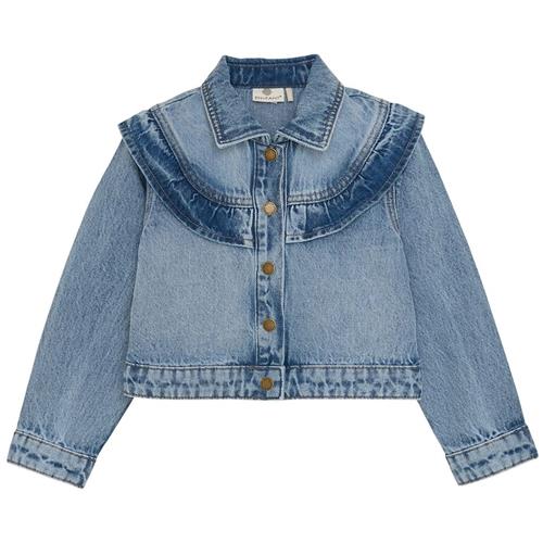 EnFant Denim-jakke Light Denim Blue 116 cm  Blå  116 cm  Piger