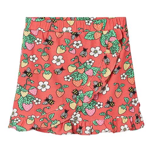 Småfolk Strawberries Nederdel Pink Punch 7-8 Y  Rød  7-8 år  Piger
